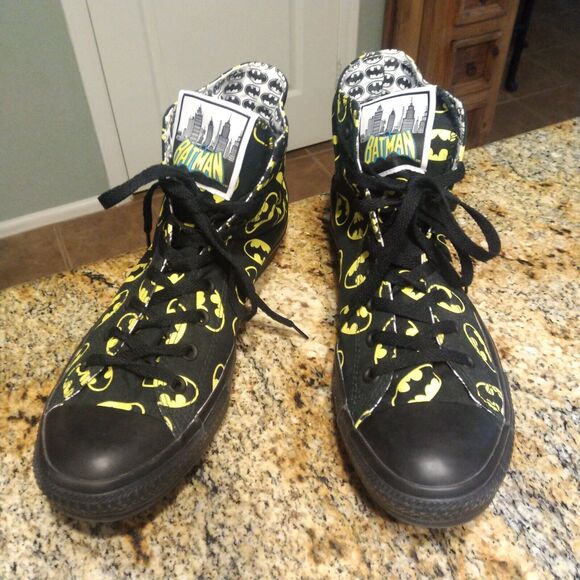 Rare Converse Chuck All Star Batman Gotham City Black Shoes Sz 11M/13W 140151F - Picture 3 of 13